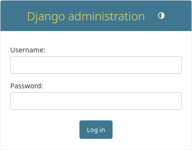 Форма логина в админ панель Django